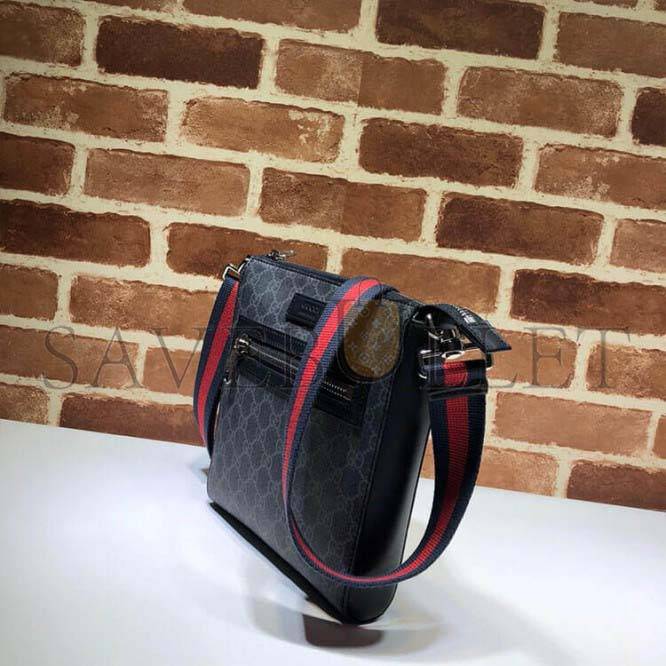 GUCCI BLACK SMALL MESSENGER BAG 523599  (23.5*21*4.5cm)